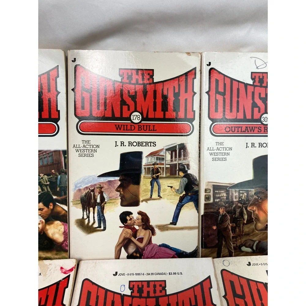 J.R. Roberts The Gunsmith Western Paperback Lot of 6 Nos 123, 130, 137 & 3 more